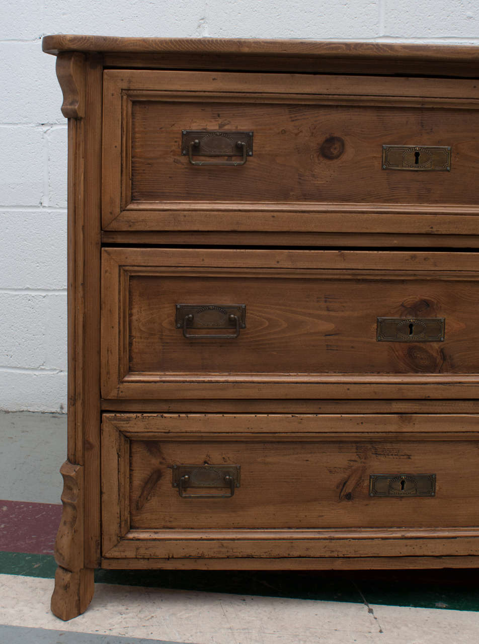 Polished Pine Chest of Drawers