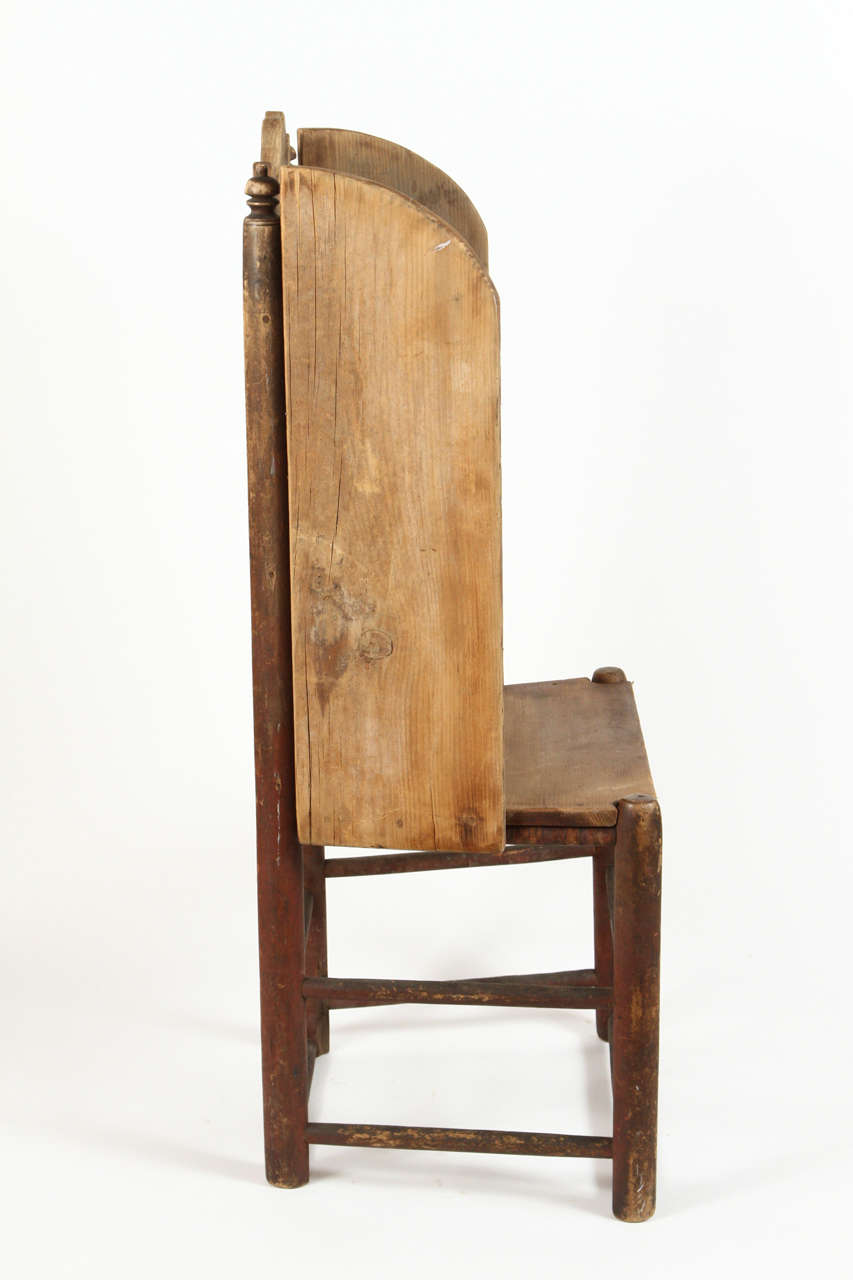 Wood English Wingback Chair