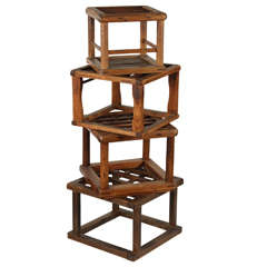 Antique Japanese Stacking Boxes