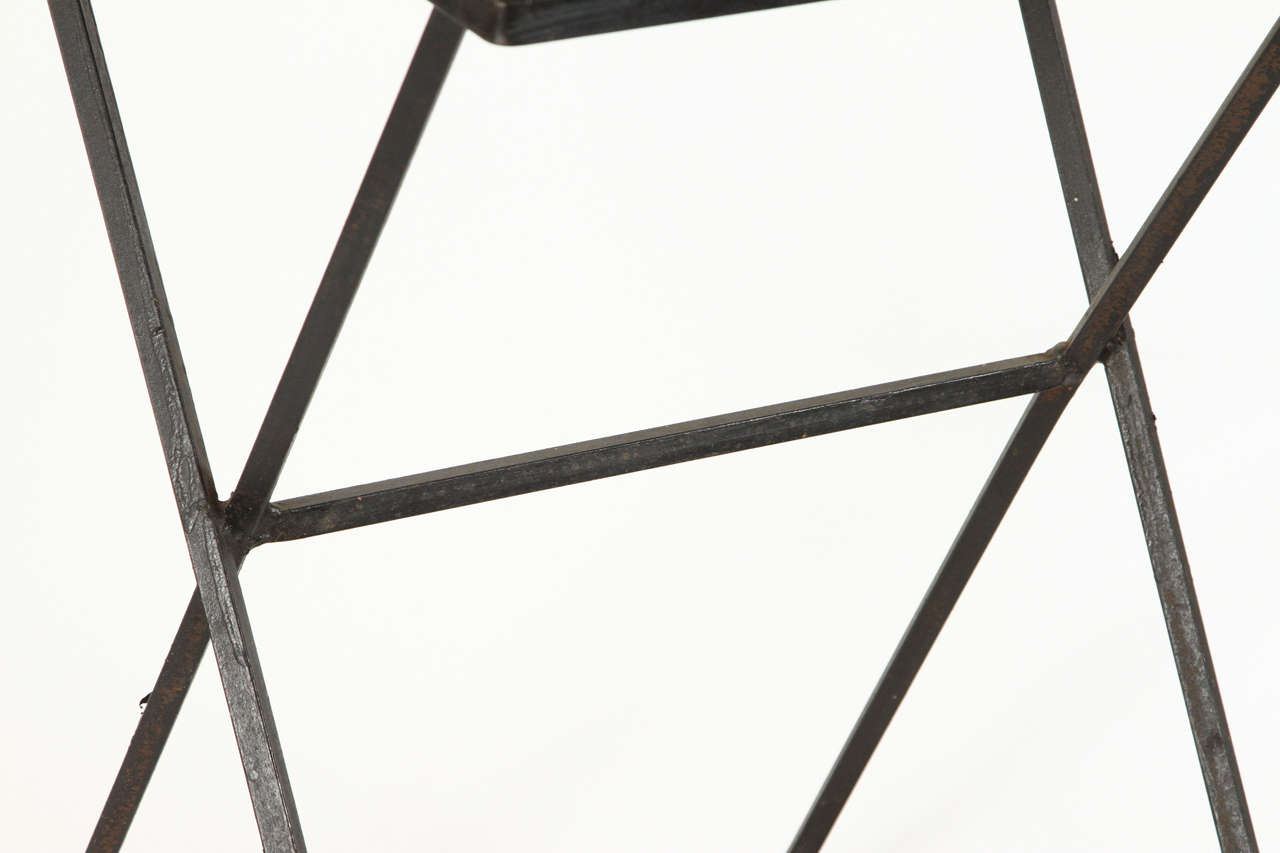 Pair of Campaign Barstools by Cleo Baldon 2