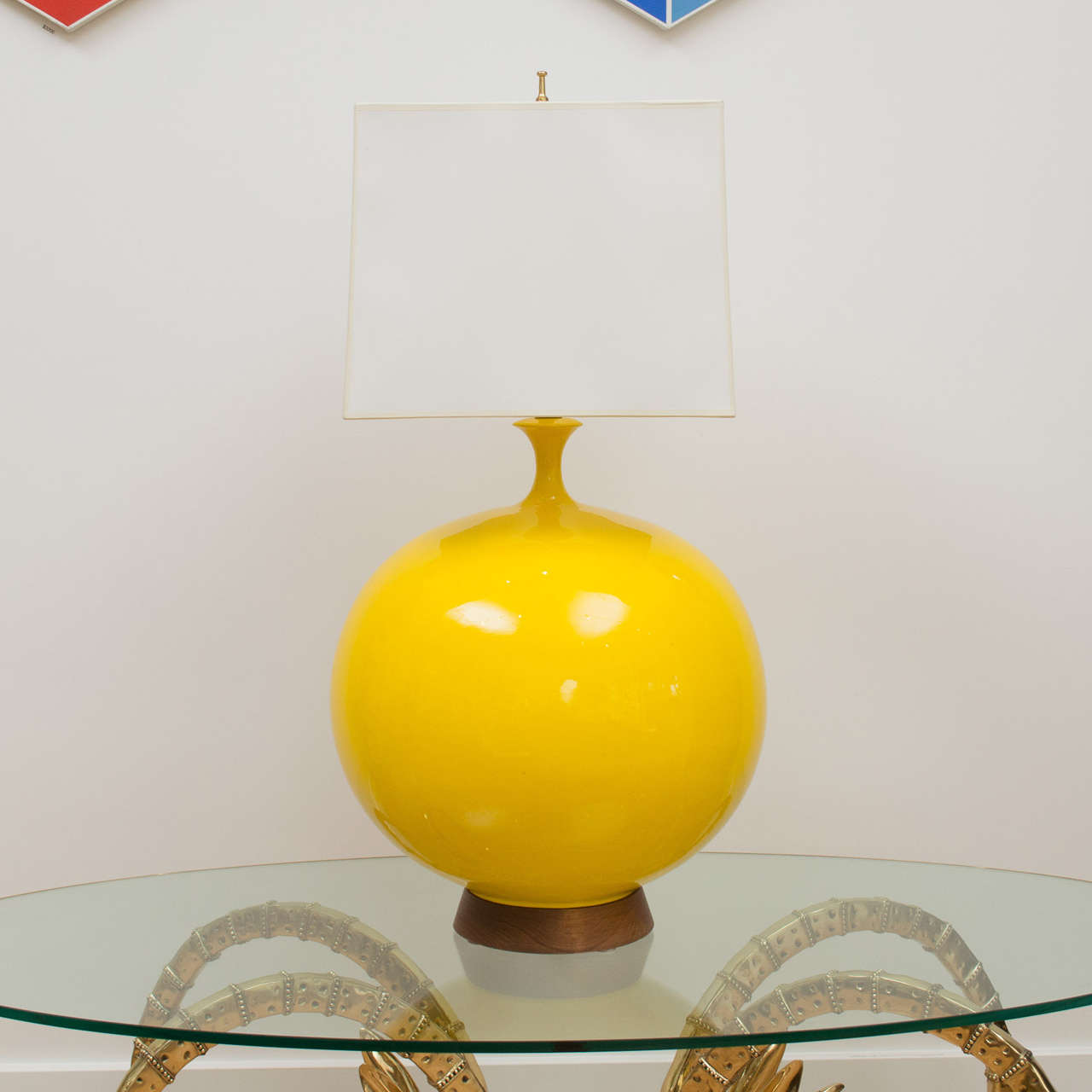 Vibrant Yellow Lamp