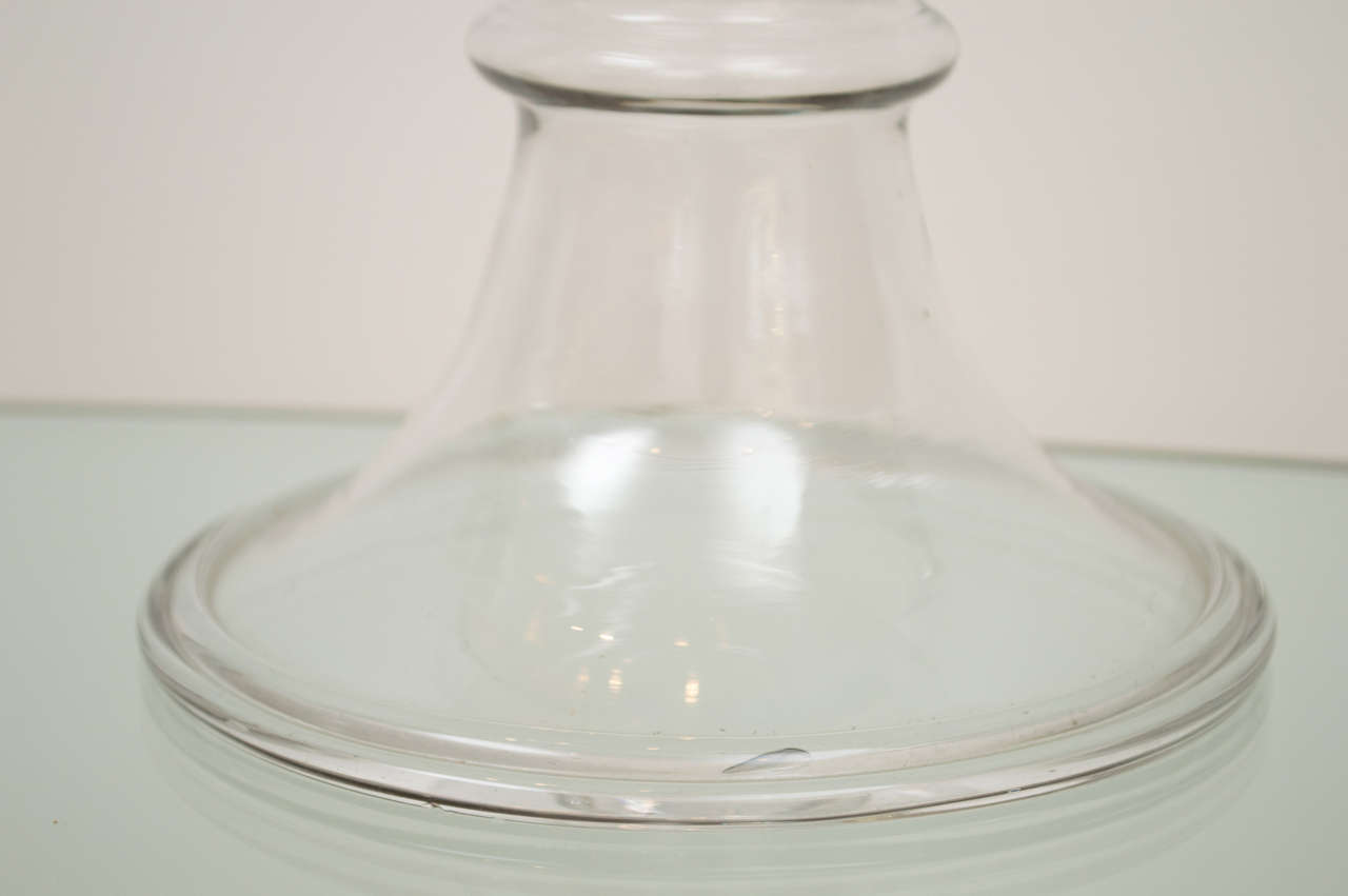 1800s Flint Glass Fishbowl For Sale 3