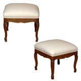 Pair of French Ottomans/Stools Antique Pair of French Ottomans/Stools