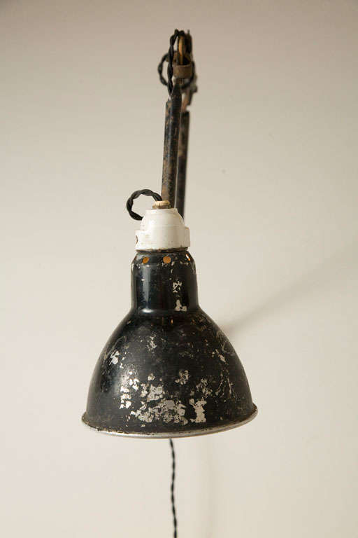 Mid-20th Century La Lampe Gras Wall Lamp