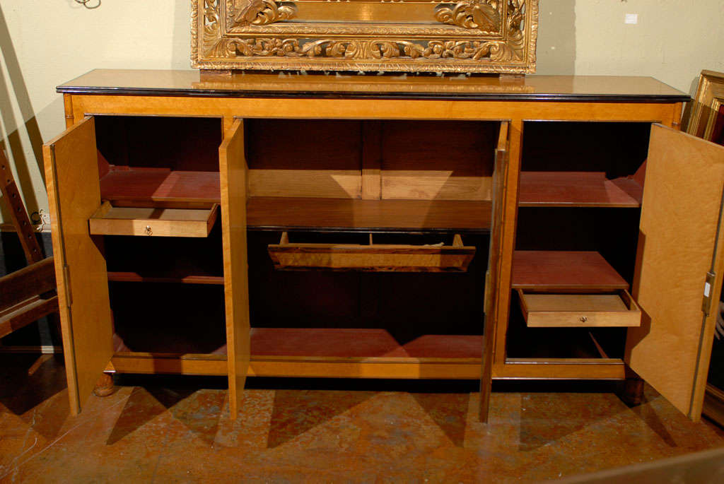 Rare 19th Century French Tiger Maple Sideboard 2