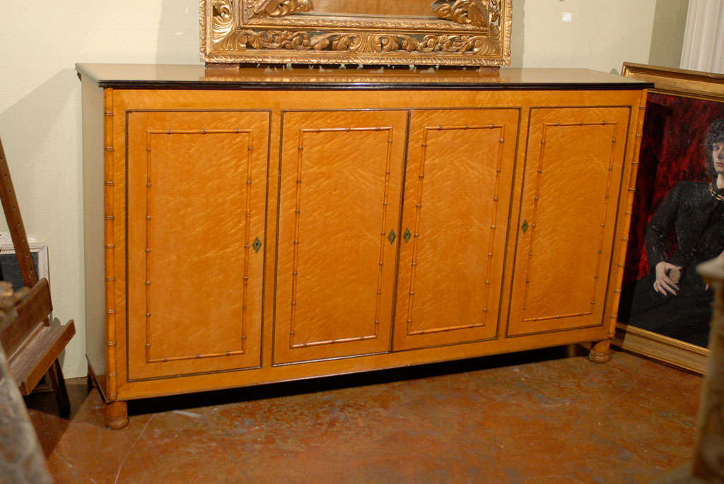 Rare 19th Century French Tiger Maple Sideboard 8