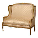 Early 20th Century French Louis XVI Style High Back Loveseat