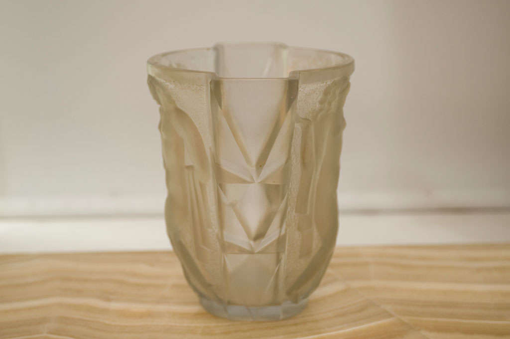 Mid-20th Century Edouard Cazaux(1889-1974) Art Deco Vase