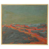 Paul Beattie 1924-1988 Red Landscape