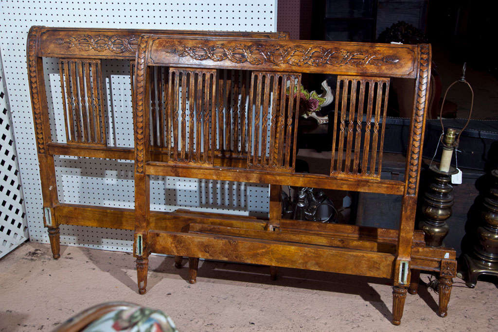Pair  Of Regency  Style  Twin  Bed  Headboards