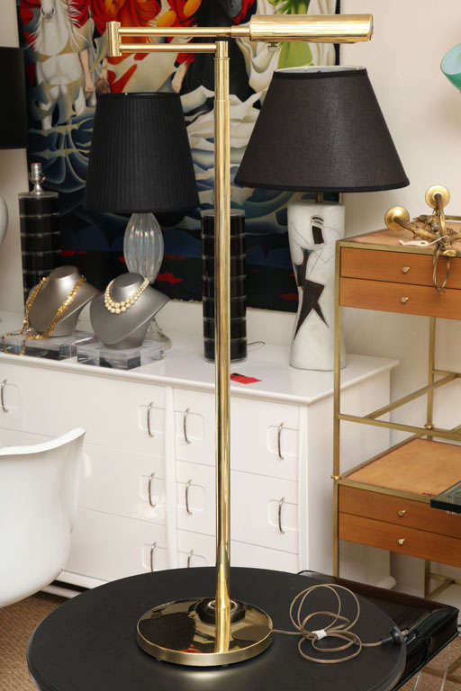 Original, Articulated Brass Floor Lamp By Koch & Lowy 5