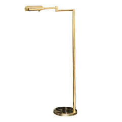 Original, Articulated Brass Floor Lamp By Koch & Lowy