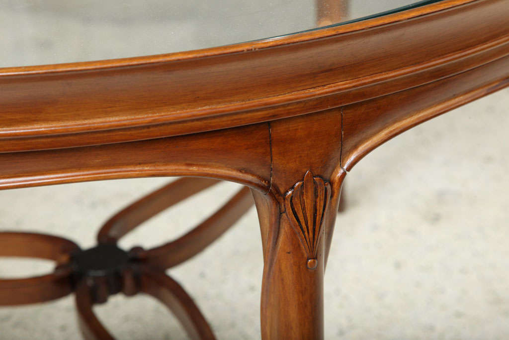 Fine Art Deco Mahogany and Glass Low Table, Paul Follot 4