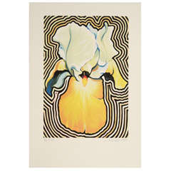 Vintage Yellow Orchid by Lowell Nesbitt