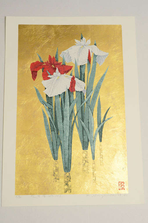 20th Century Iris #163 by Sugiura For Sale