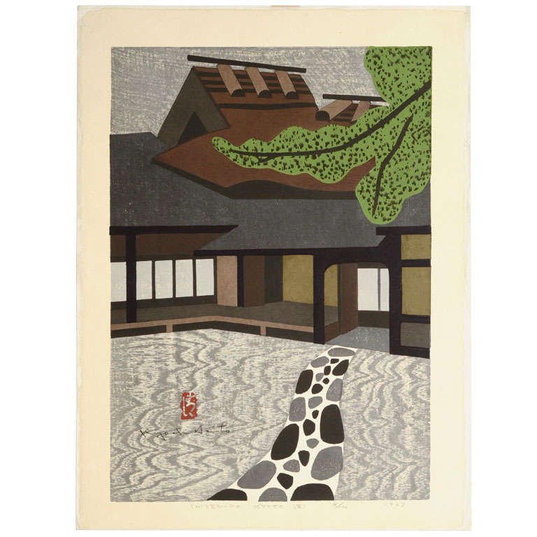 Shinsen-do Kyoto E by Kiyoshi Saito For Sale