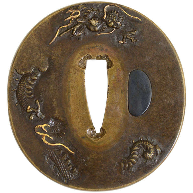 Dragon Tsuba For Sale