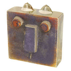 Fantastic Limited Edition Signed Block Glass Sculpture