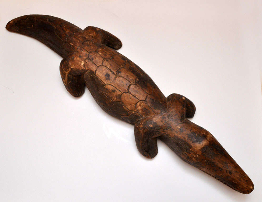 20th Century African Art-Bobo Protective Crocodile Fetish For Sale