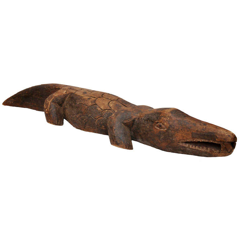 African Art-Bobo Protective Crocodile Fetish For Sale