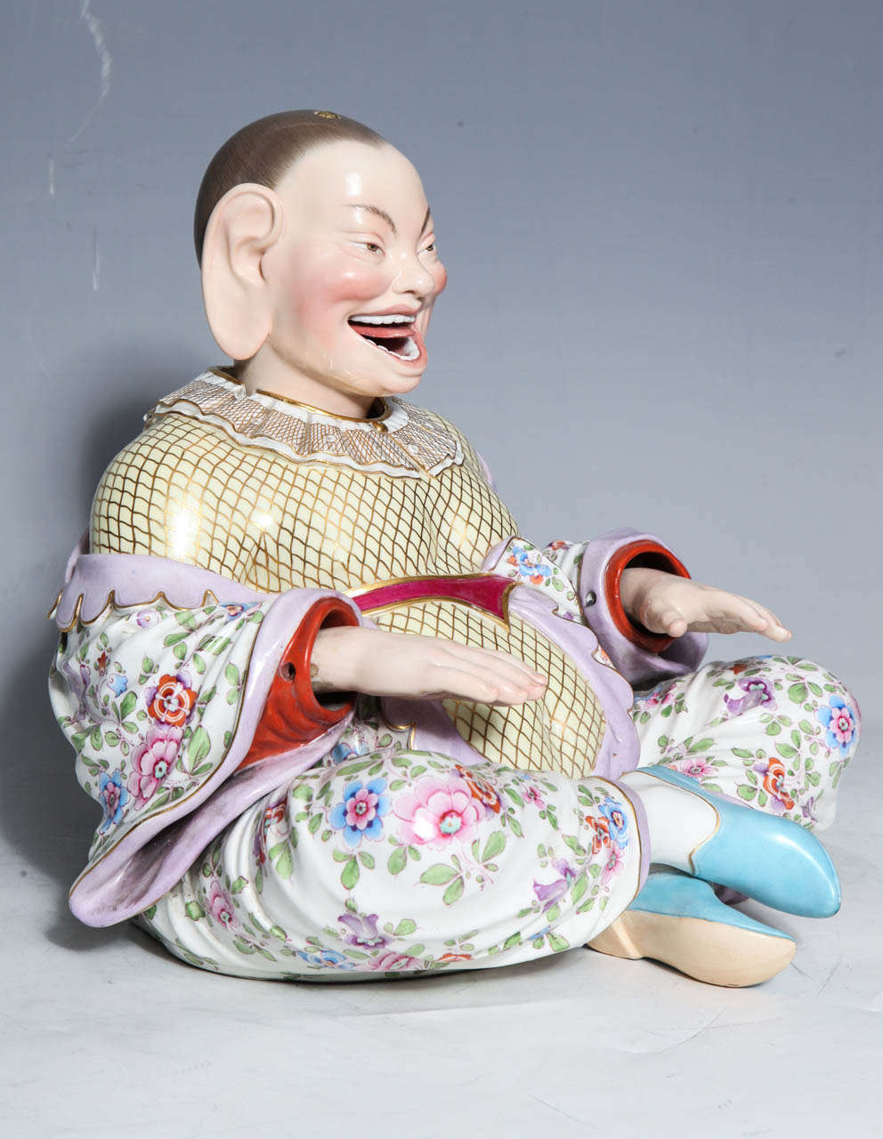 A 19th Century Meissen Chinoiserie of a Nodding Pagoda Figure with Movable Head, Hand and Tongue, known as a 