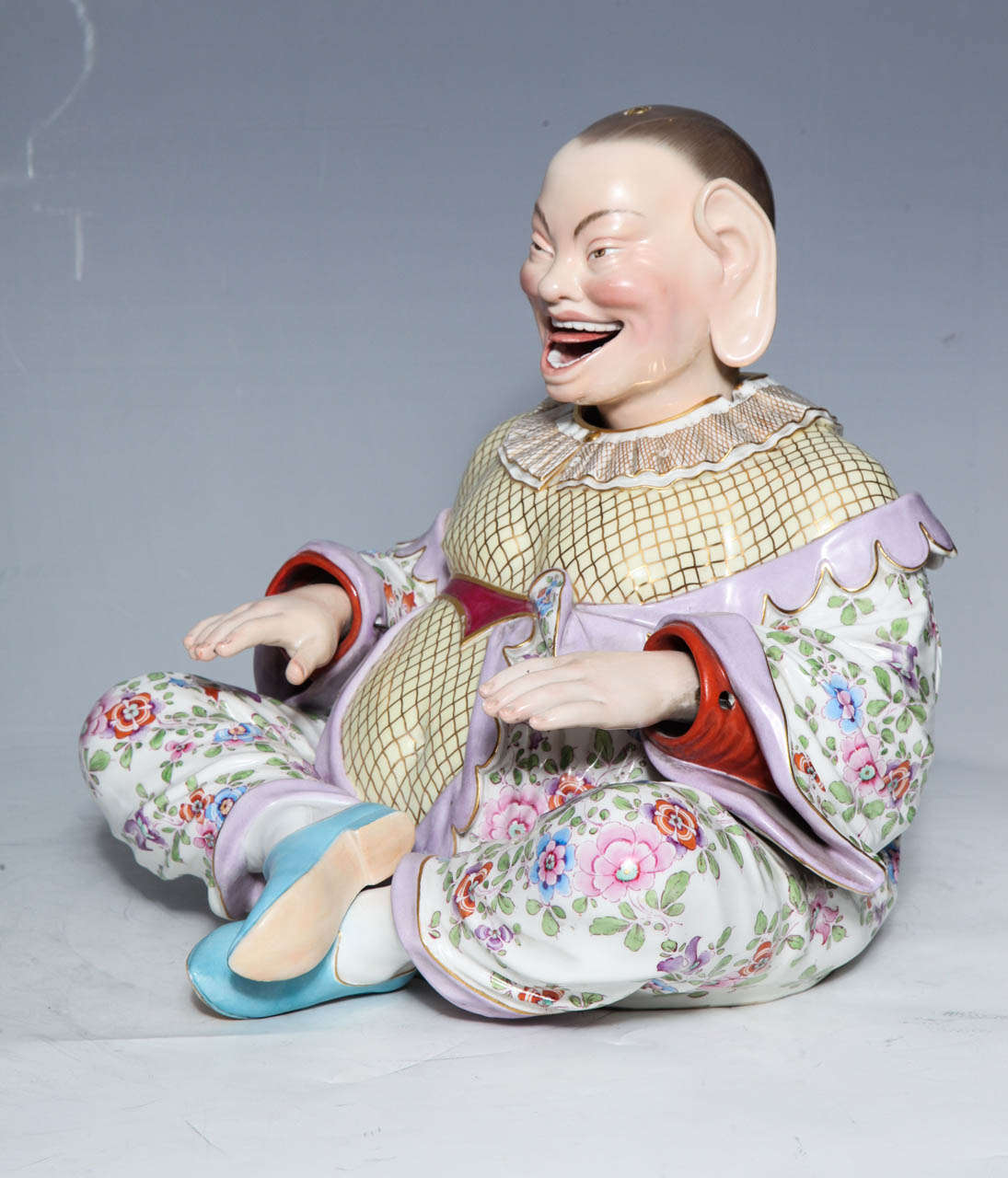A 19th Century Meissen Chinoiserie of a Nodding Pagoda Figure In Excellent Condition In New York, NY