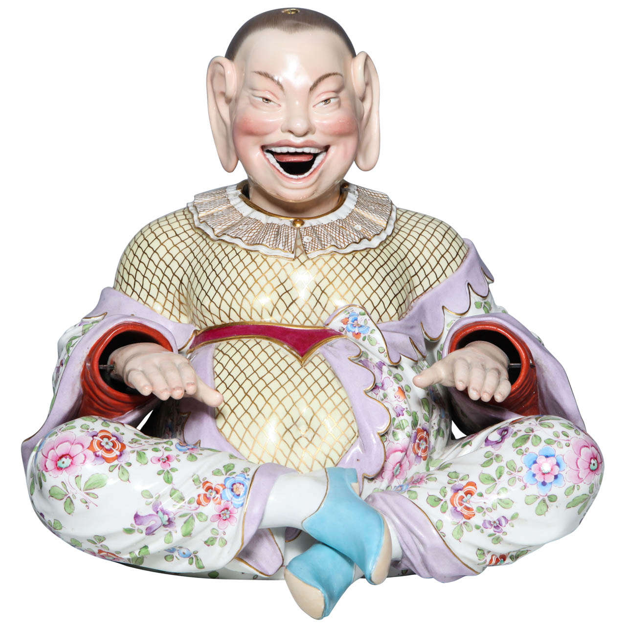 A 19th Century Meissen Chinoiserie of a Nodding Pagoda Figure