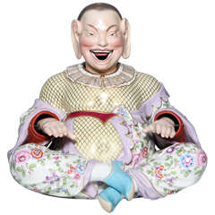A 19th Century Meissen Chinoiserie of a Nodding Pagoda Figure