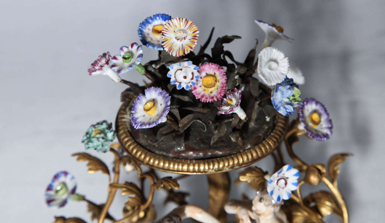 Pair of 18th Century Meissen Porcelain Groups in Dore Bronze Mounts, circa 1770 In Excellent Condition For Sale In New York, NY