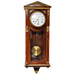 Junghans Westminster Chime Bracket Clock For At 1stdibs French Mahogany Empire Style Westminster Chime Wall Clock