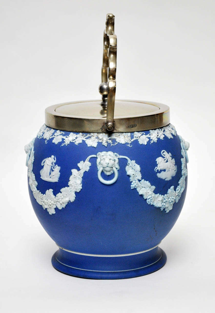 British Wedgwood Jasperware Biscuit Jar