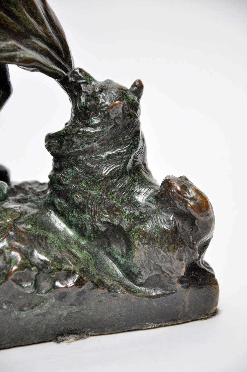 20th Century Signed Juan Clara Bronze Figurine For Sale