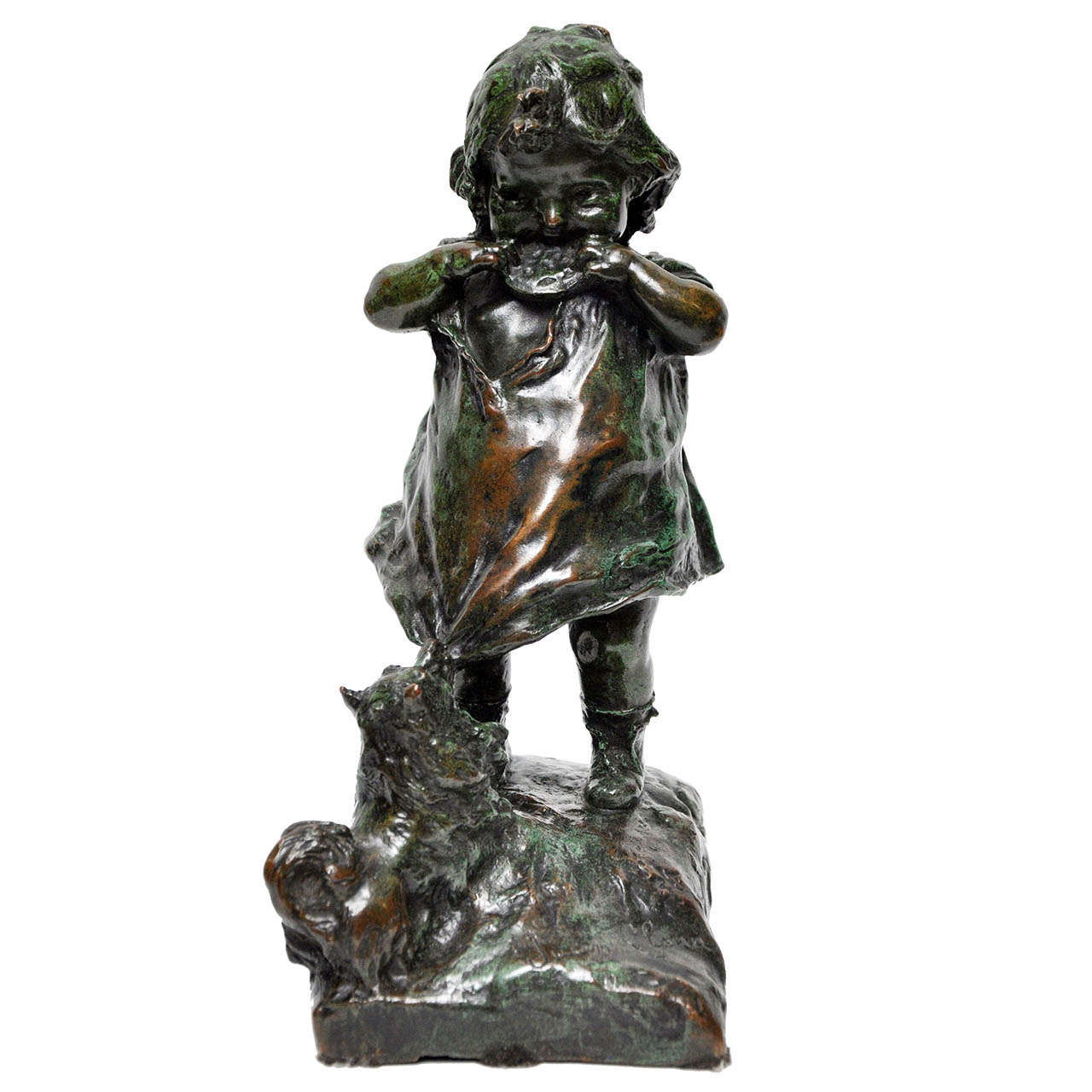 Signed Juan Clara Bronze Figurine For Sale