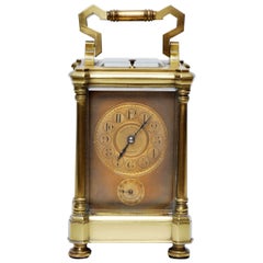 Used French Brass Carriage Clock