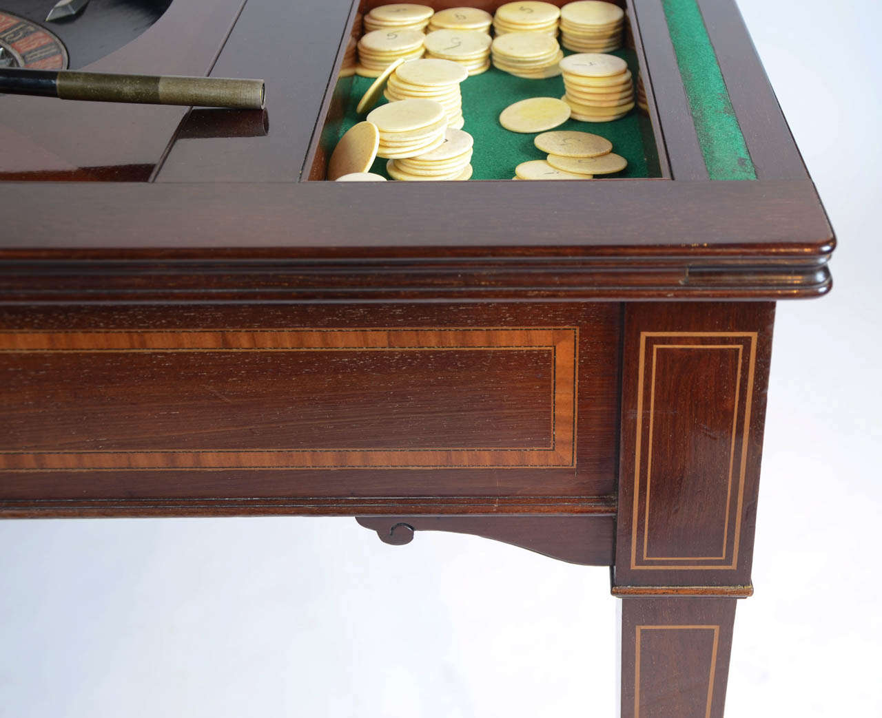British The Edwardian King's Roulette, Card and Games Table, mahogany c.1908
