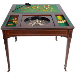 Antique The Edwardian King's Roulette, Card and Games Table, mahogany c.1908