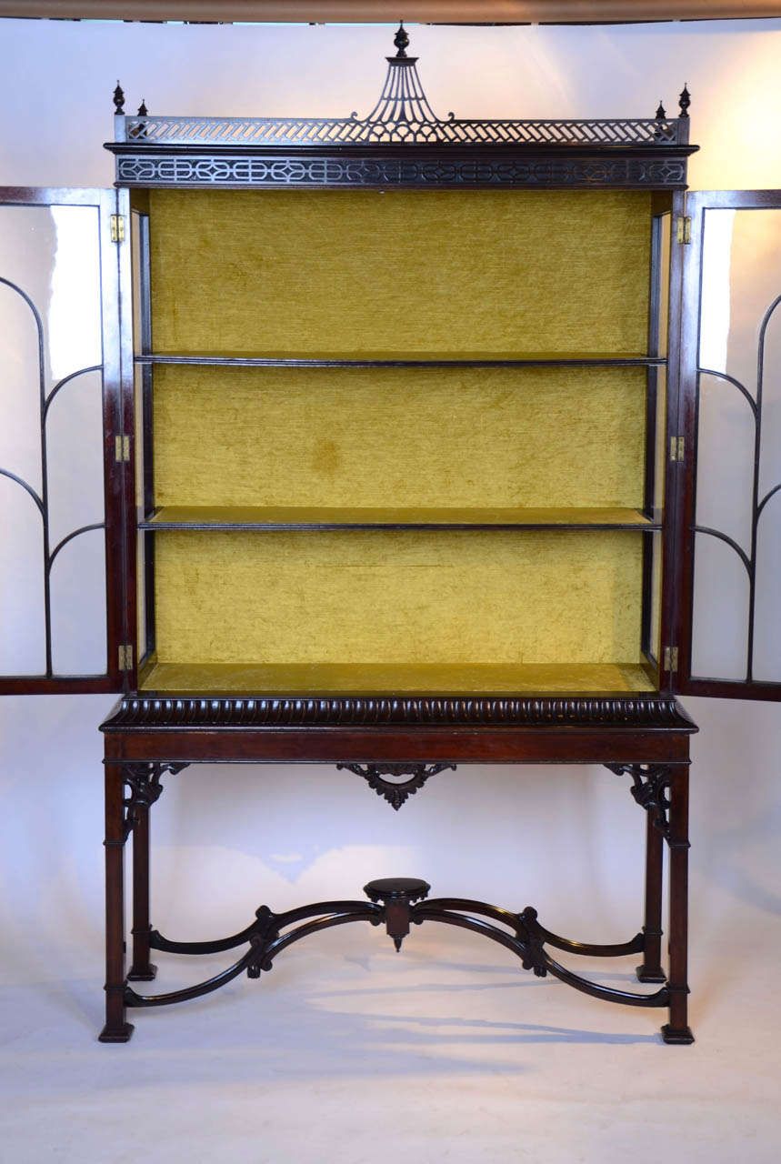 A Centennial Chinese Chippendale Display Cabinet. 2