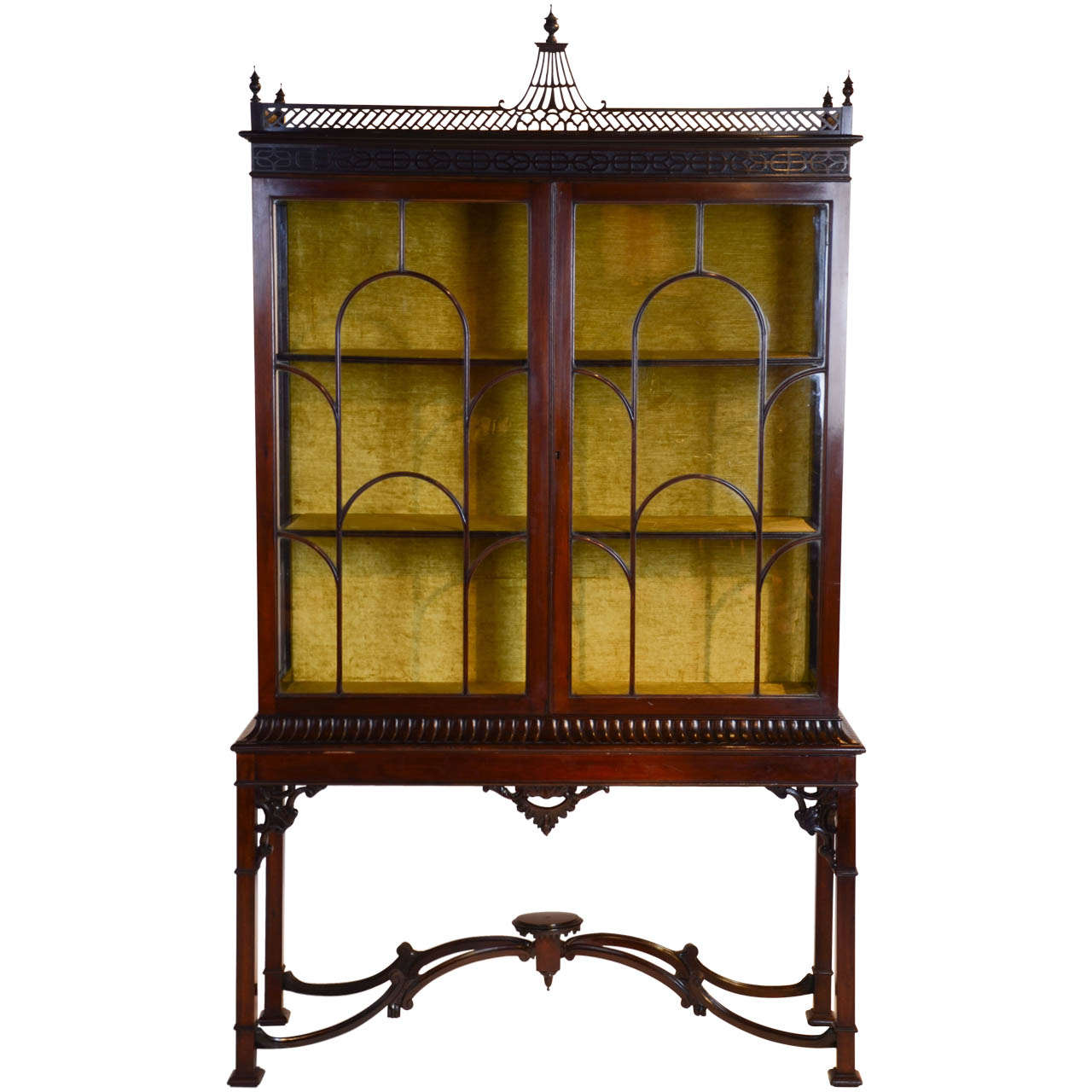 A Centennial Chinese Chippendale Display Cabinet At 1stdibs
