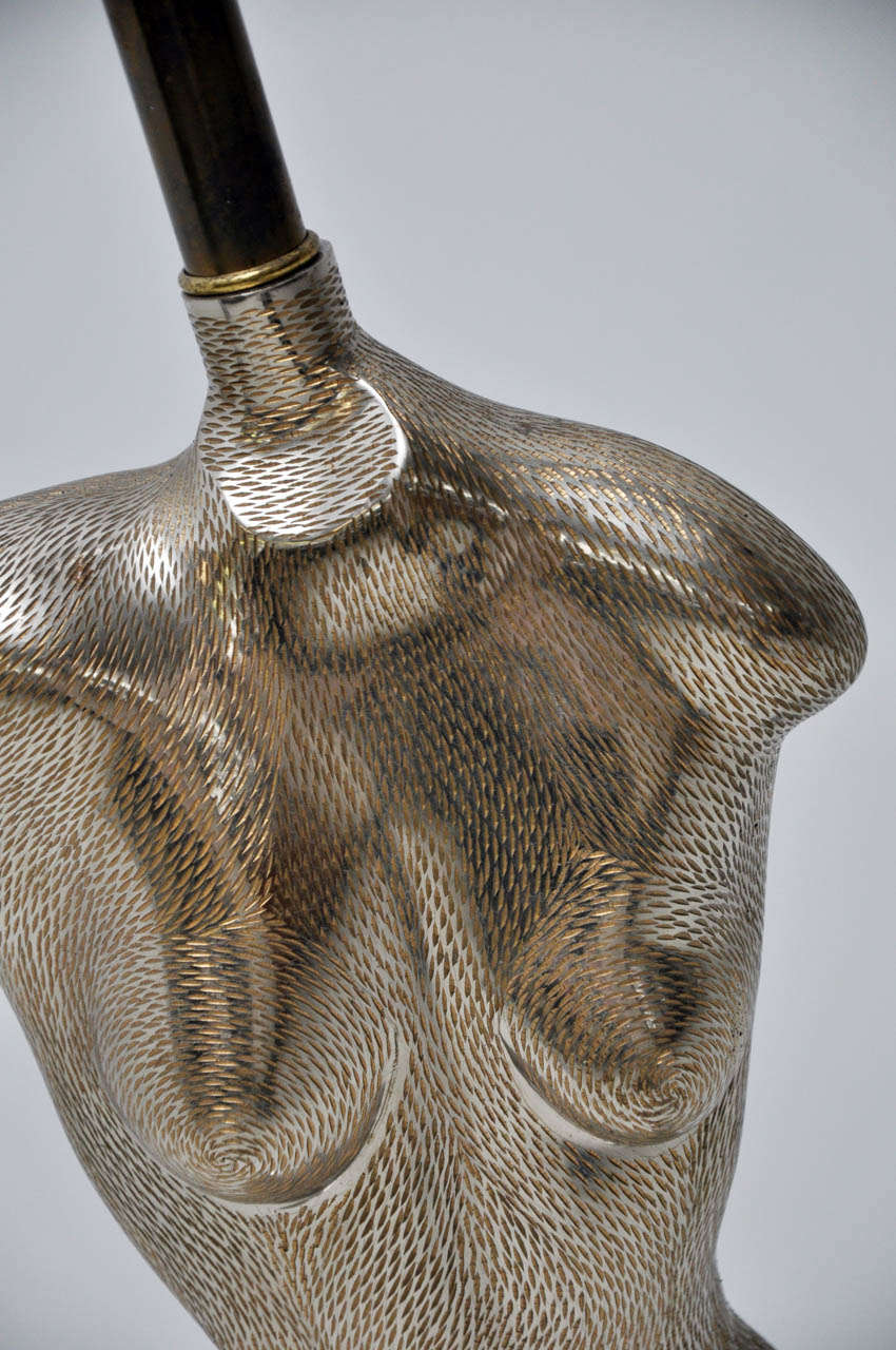 Mid-Century Modern Sculptural Female Nude Lamp