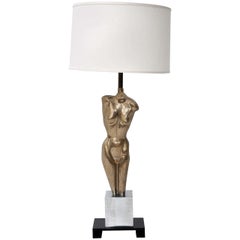 Sculptural Female Nude Lamp