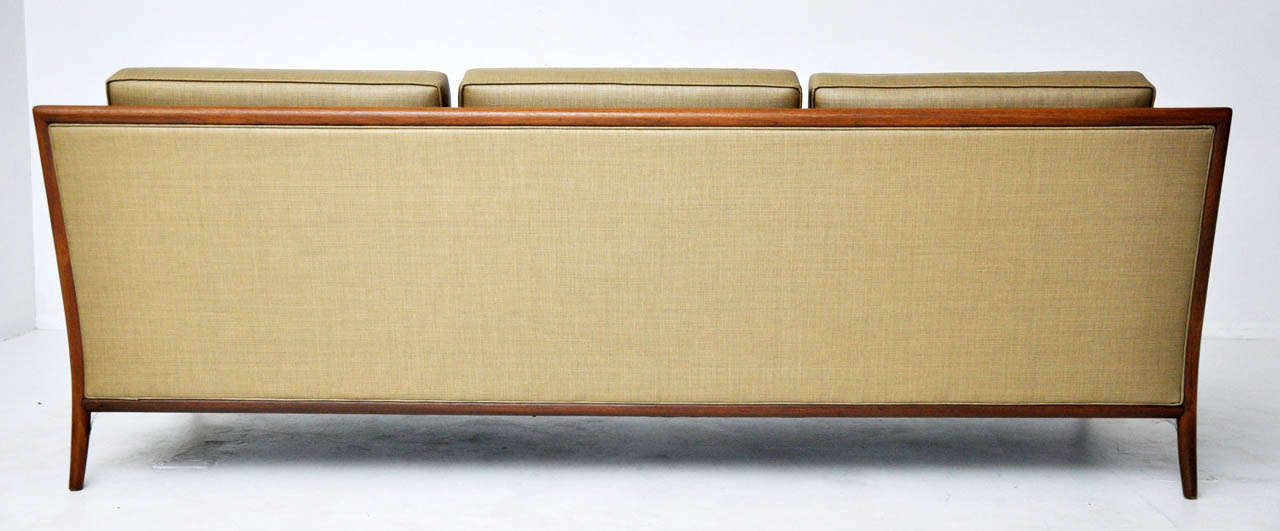 Mid-Century Cane-Arm Sofa 1