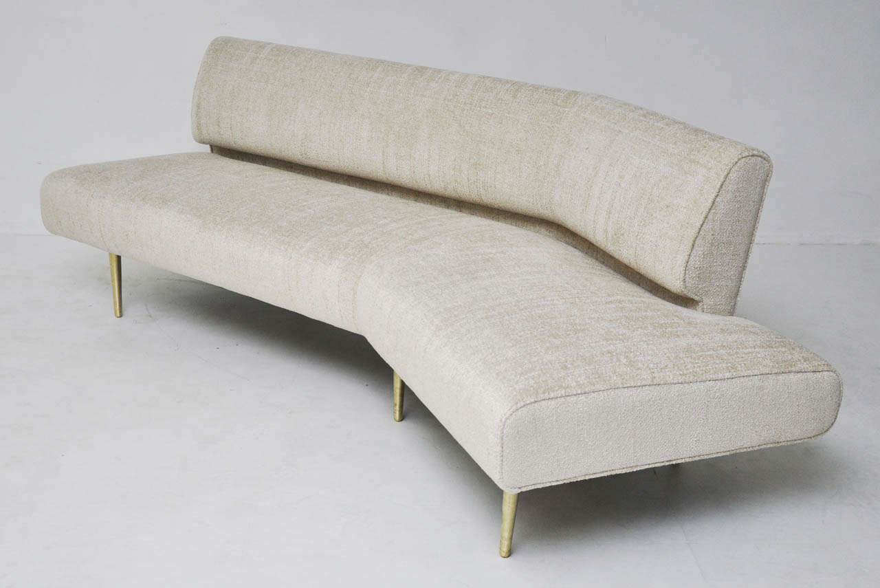Brass Dunbar Angled Sofa - Edward Wormley