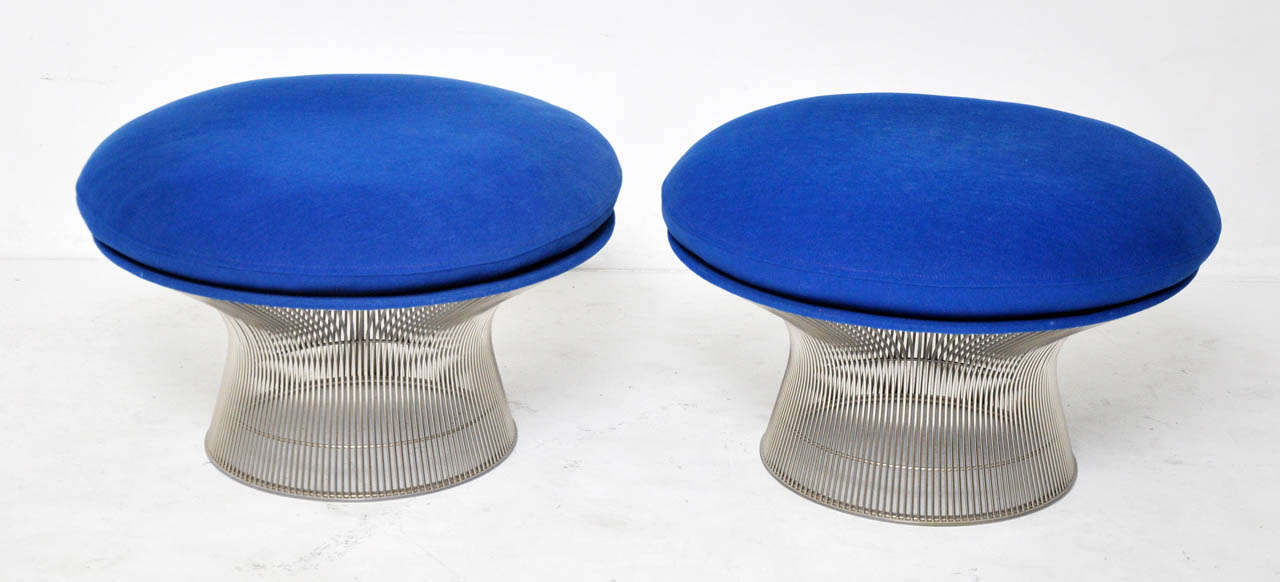 Paire de poufs Warren Platner