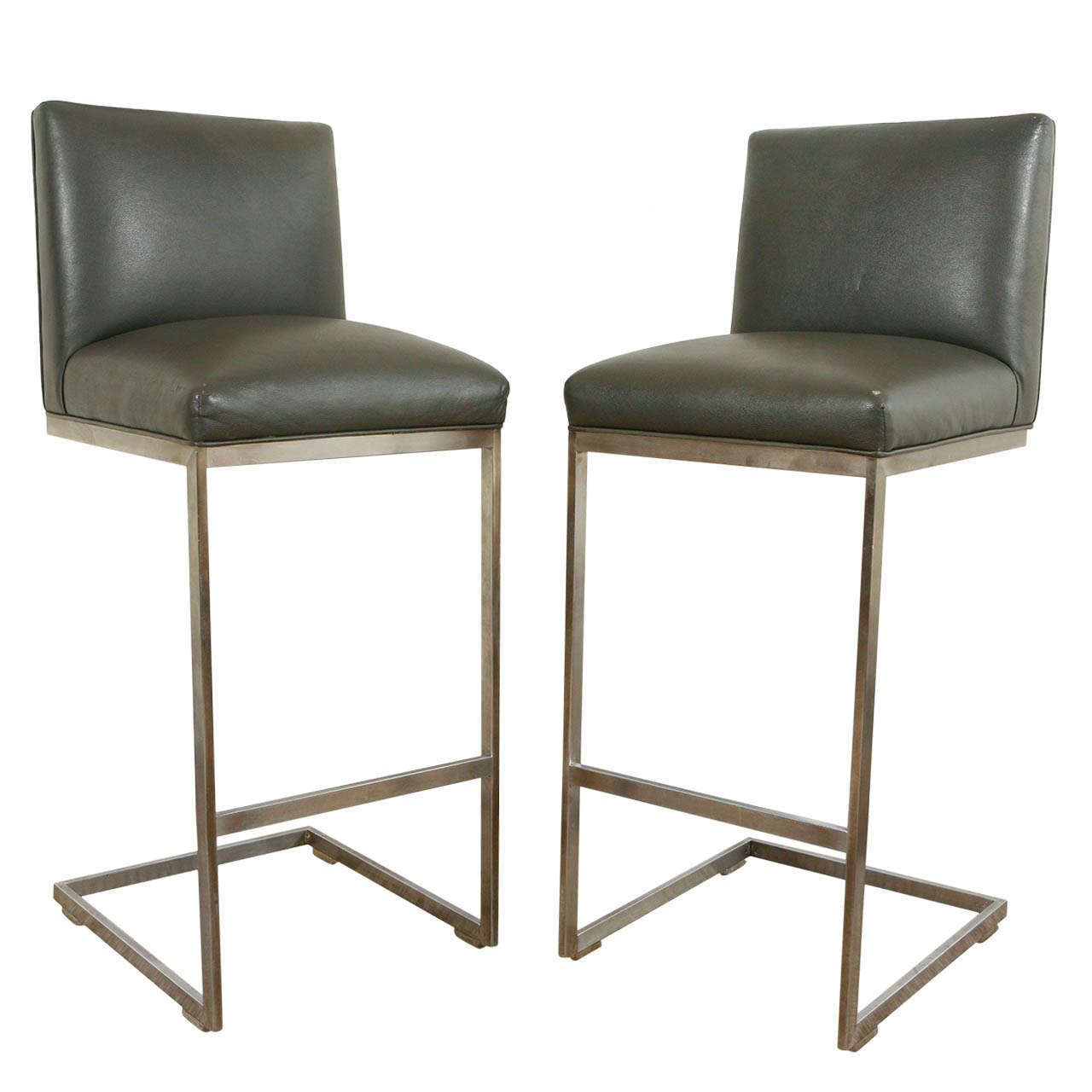 Pair of Chrome Bar Stools