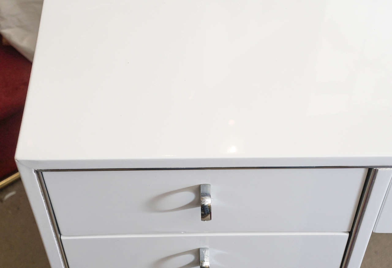Mid-Century Modern White Laquered Desk - Saturday Sale 4