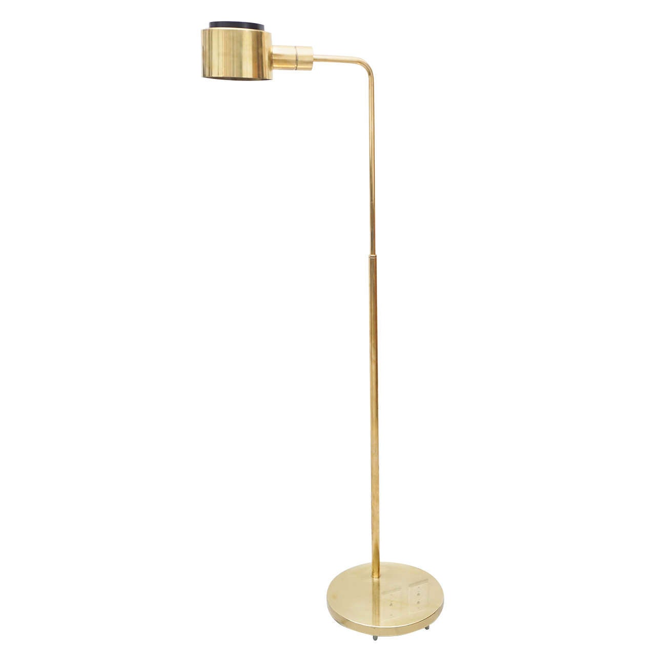 1970s Casella Brass Floor Lamp