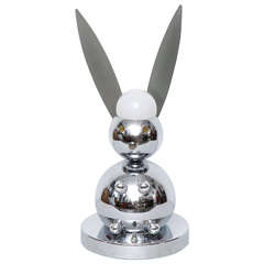 Rare lampe Robot Bunny Torino chromée des années 1960