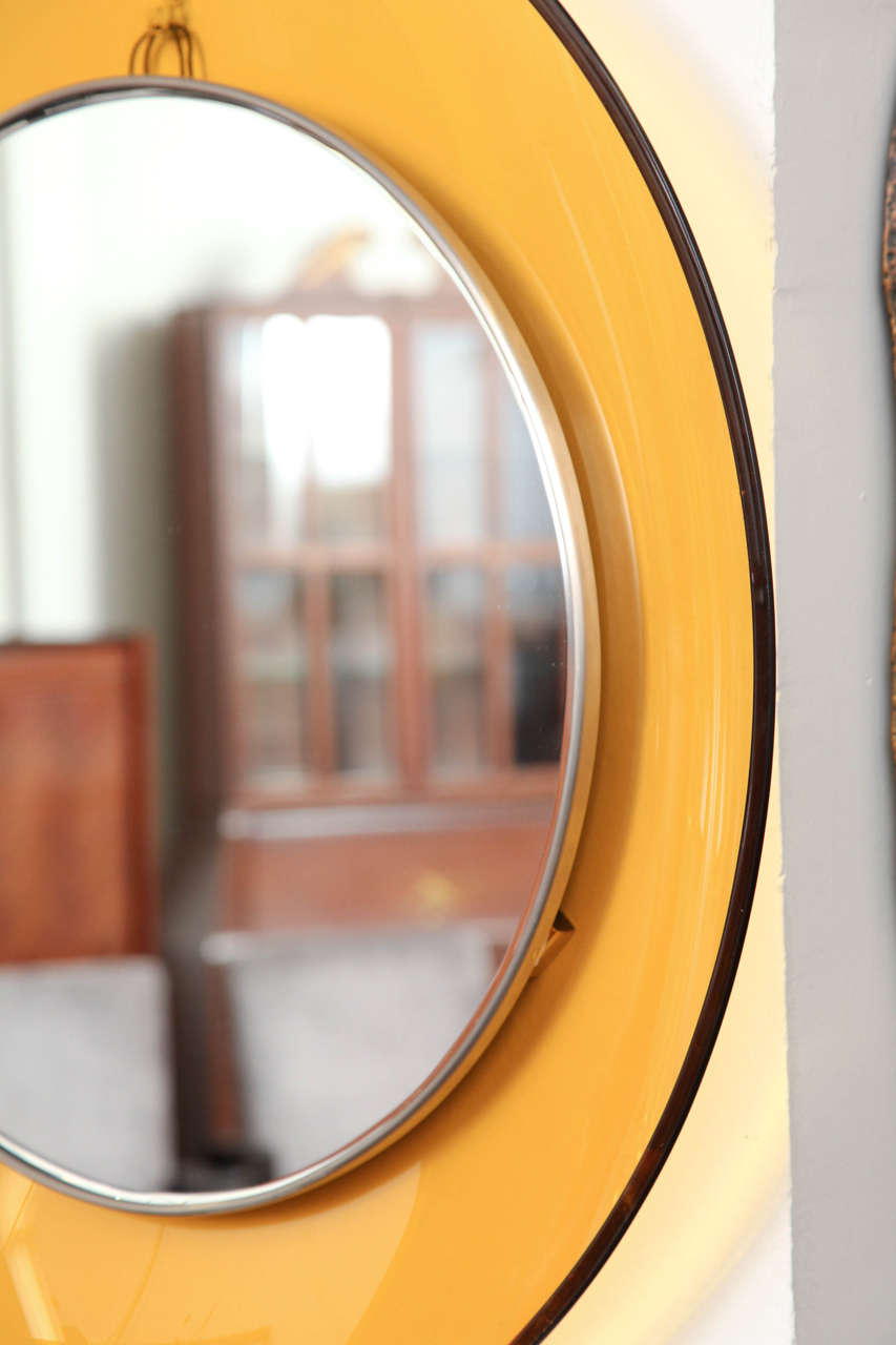 Fontana Arte Curved Mirror In Excellent Condition In New York, NY
