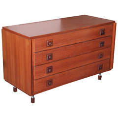 Modernist Four-Drawer Dresser Made in 1960 in Italy