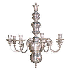 Caldwell Silver Plated, Eight-Light Chandelier
